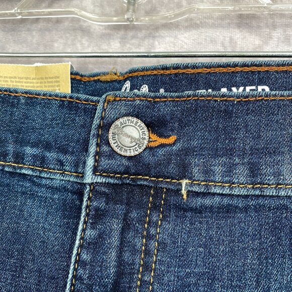 Wrangler Retro  Relaxed Boot Cut Jeans Mens 42x34 Blue Dark Faded Wash New NWT - Picture 4 of 13